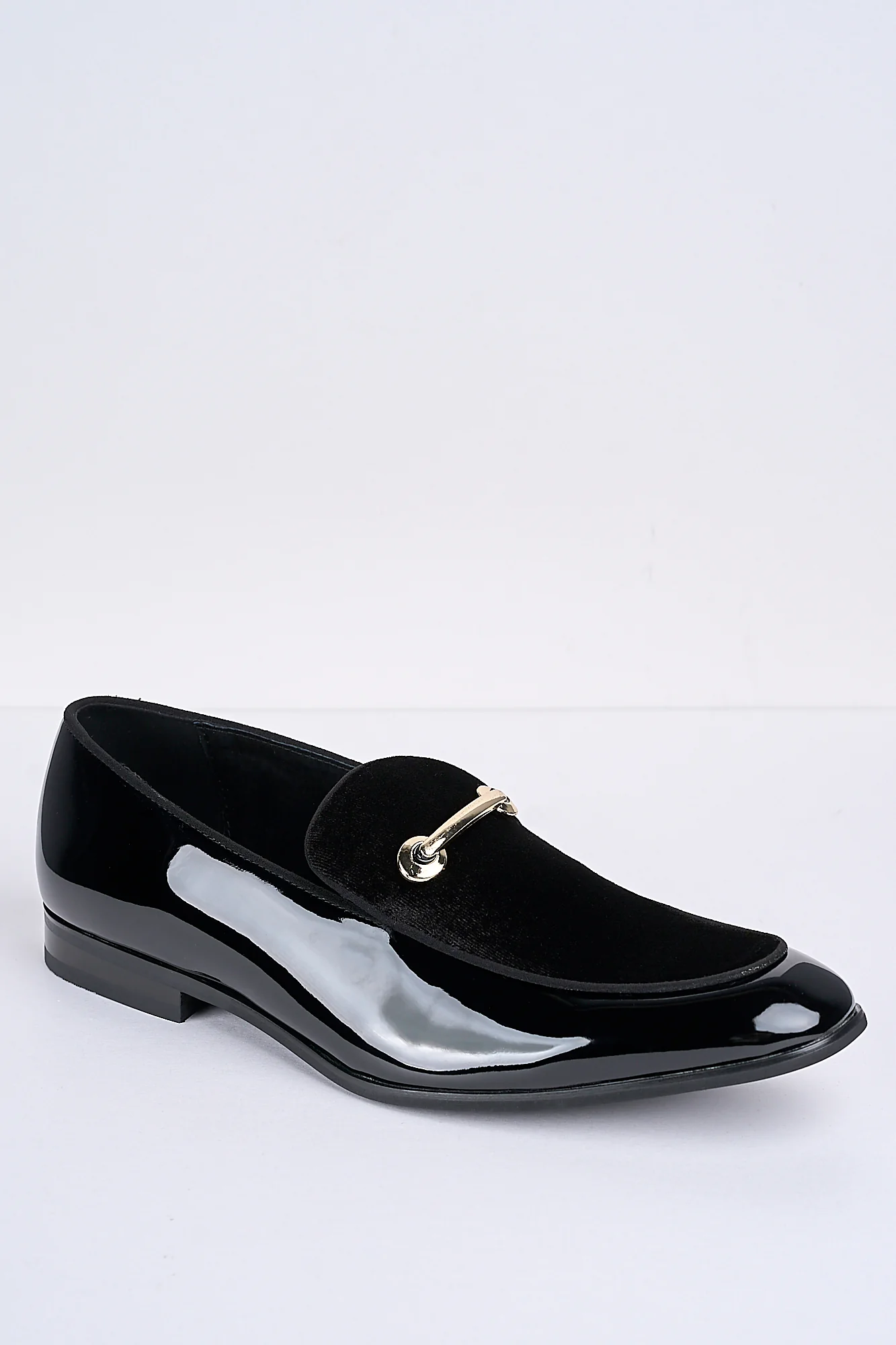 Alessandro Bar-Detail Patent Loafers – Obsidian Black - Image 3