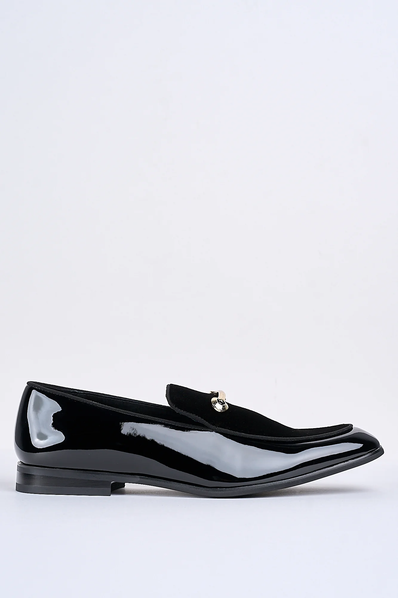 Alessandro Bar-Detail Patent Loafers – Obsidian Black - Image 4