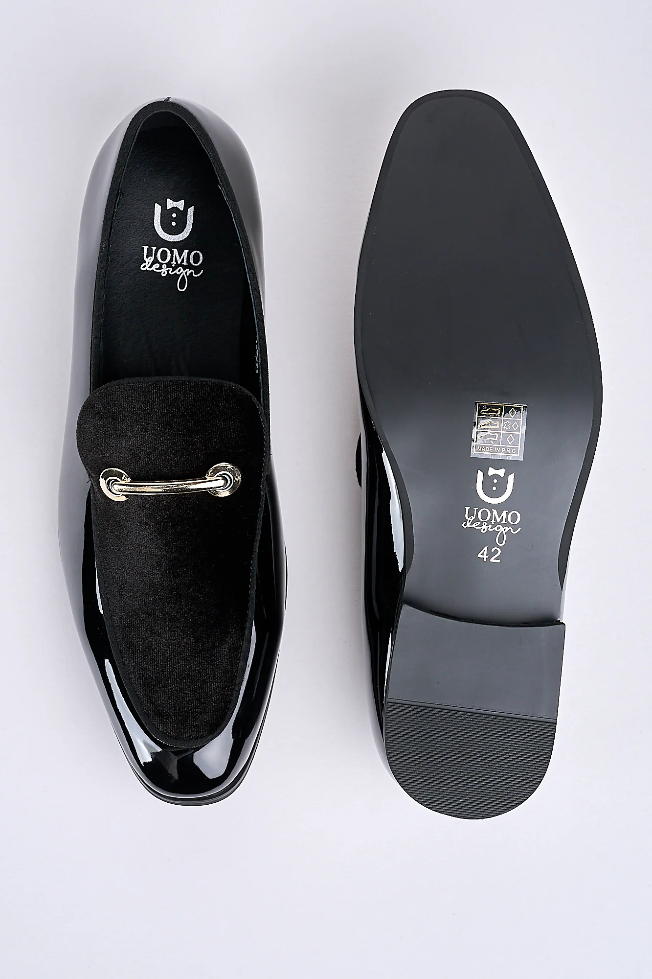 Alessandro Bar-Detail Patent Loafers – Obsidian Black - Image 5