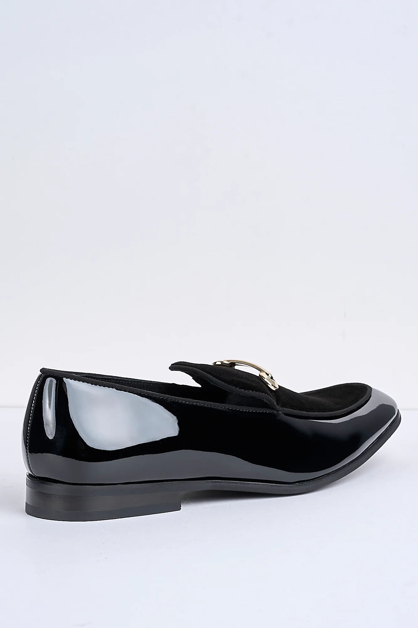 Alessandro Bar-Detail Patent Loafers – Obsidian Black - Image 8