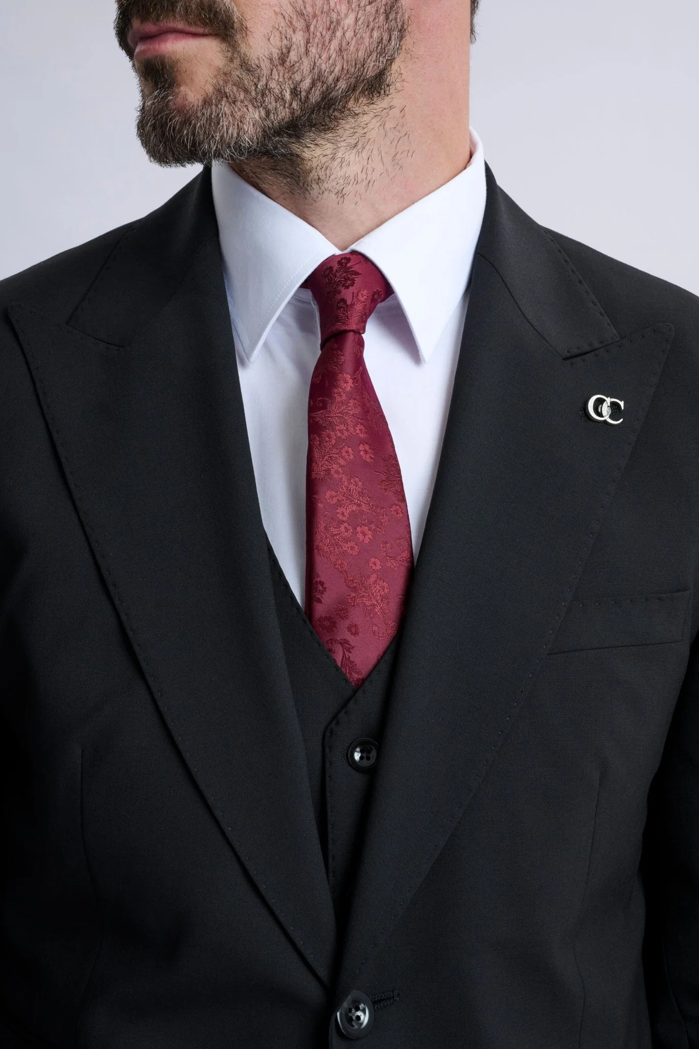 Amedeo 3-Piece Black Suit - Image 8
