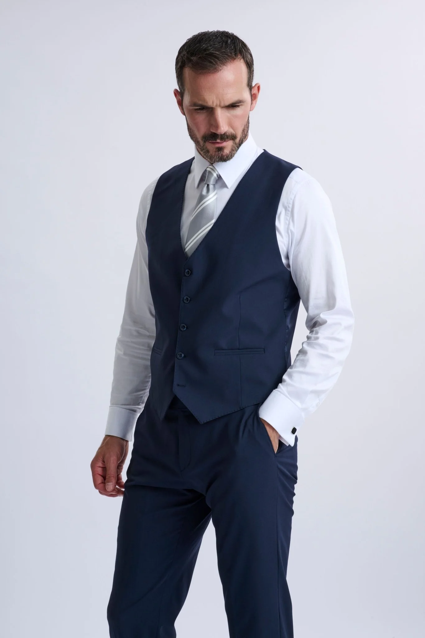 Amedeo 3-Piece Navy Suit - Image 10