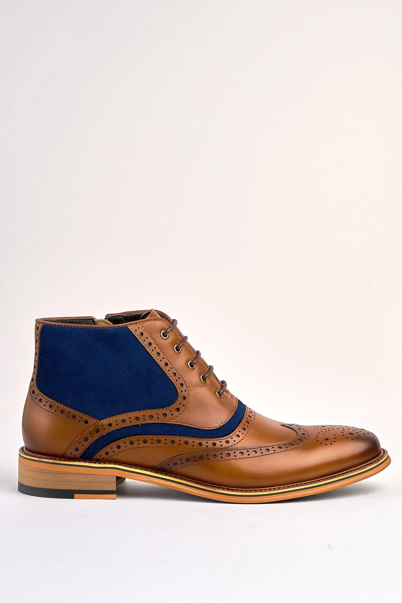 Antonio Boot Tan/Blue - Image 2