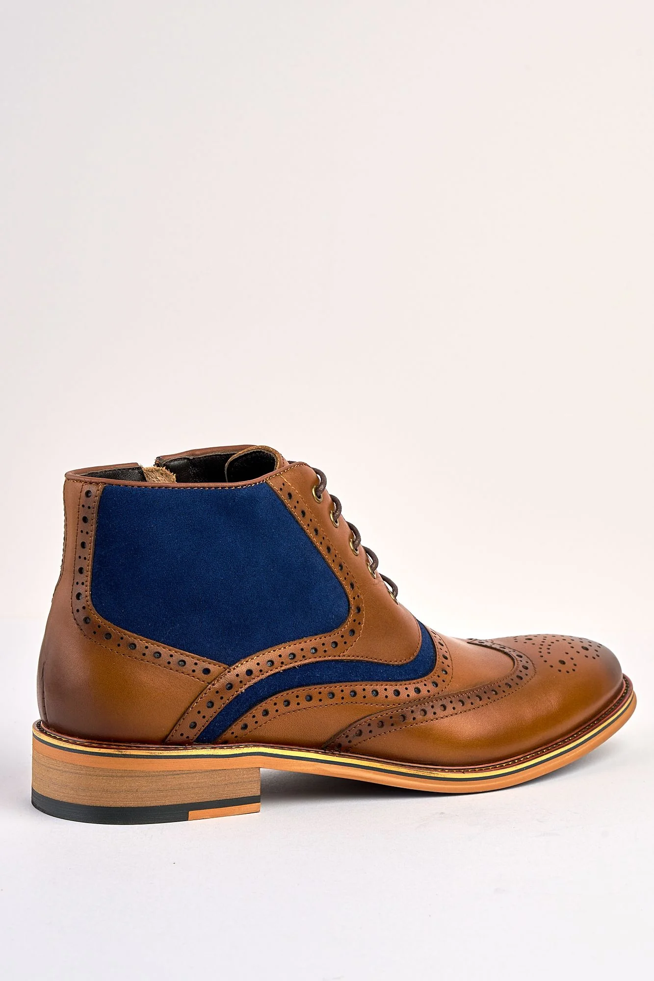 Antonio Boot Tan/Blue - Image 5