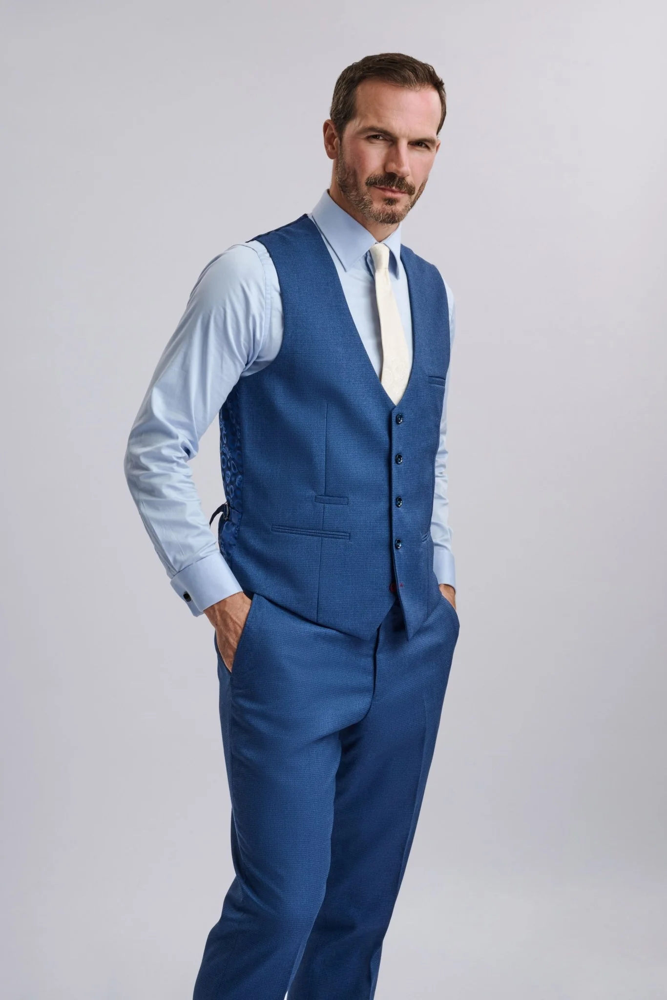 Ashley – Navy Blue Three-Piece Suit - Image 5