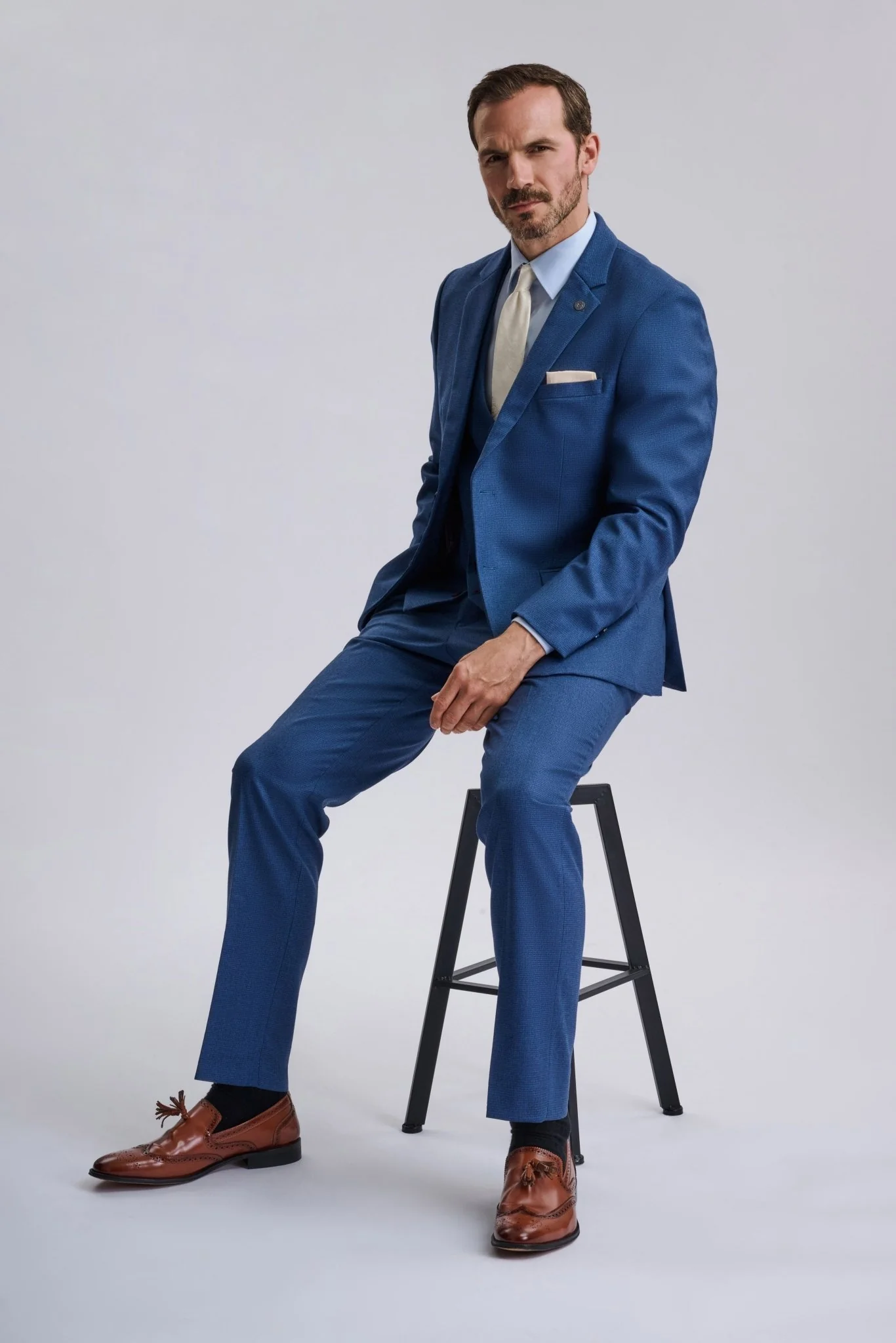Ashley – Navy Blue Three-Piece Suit - Image 7