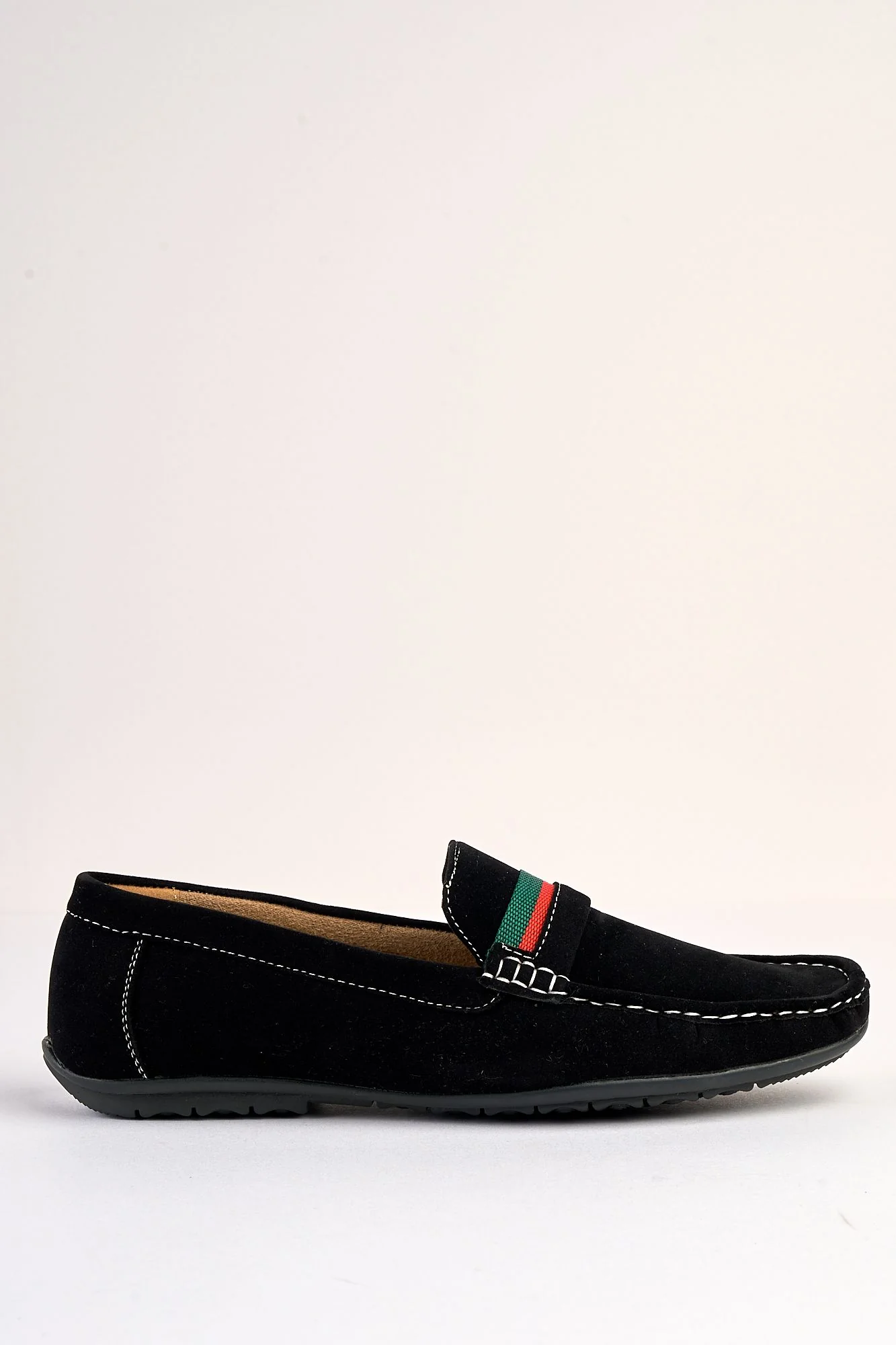 Azzurro Black Suede Loafers - Image 2