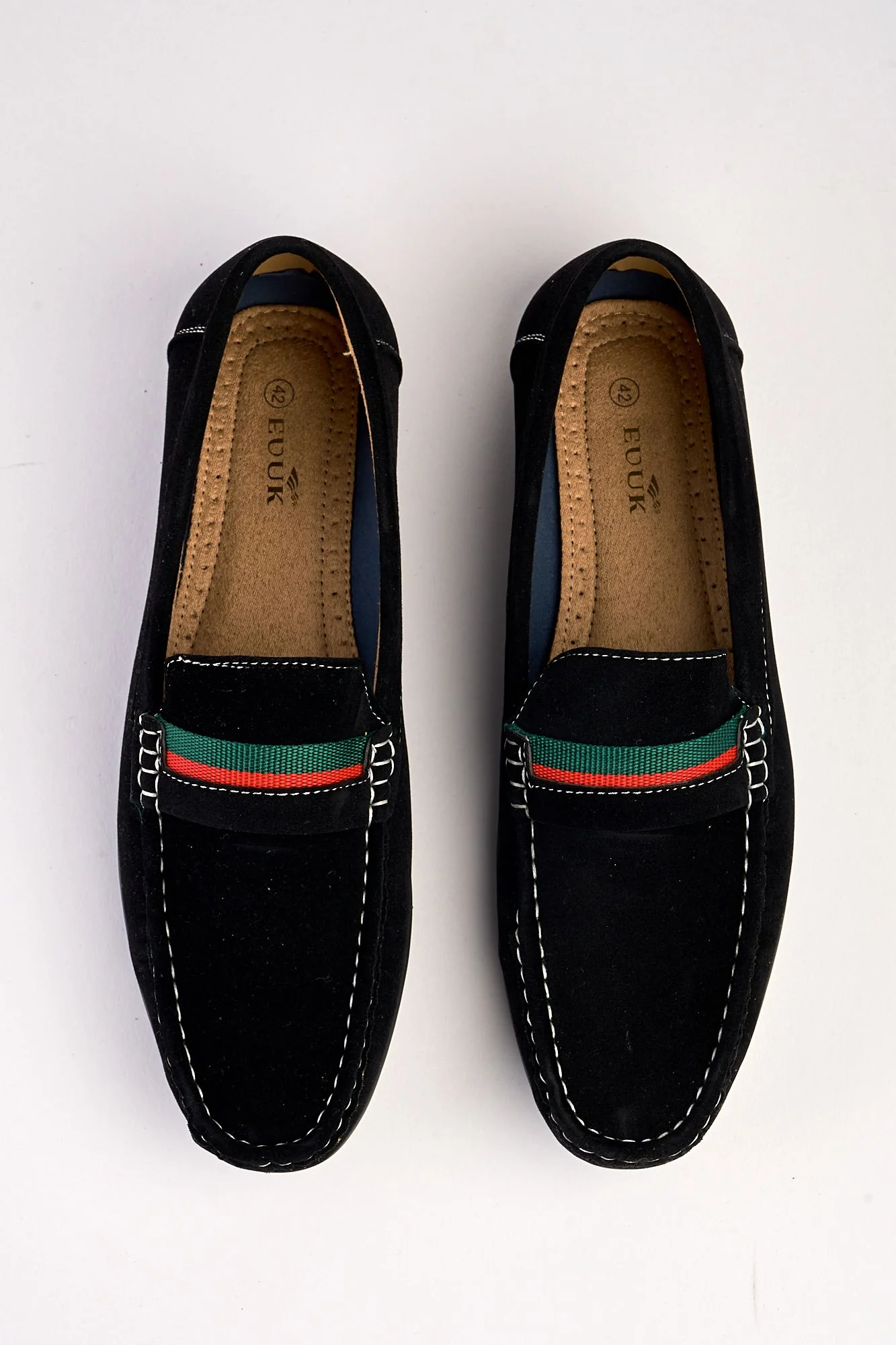 Azzurro Black Suede Loafers - Image 4
