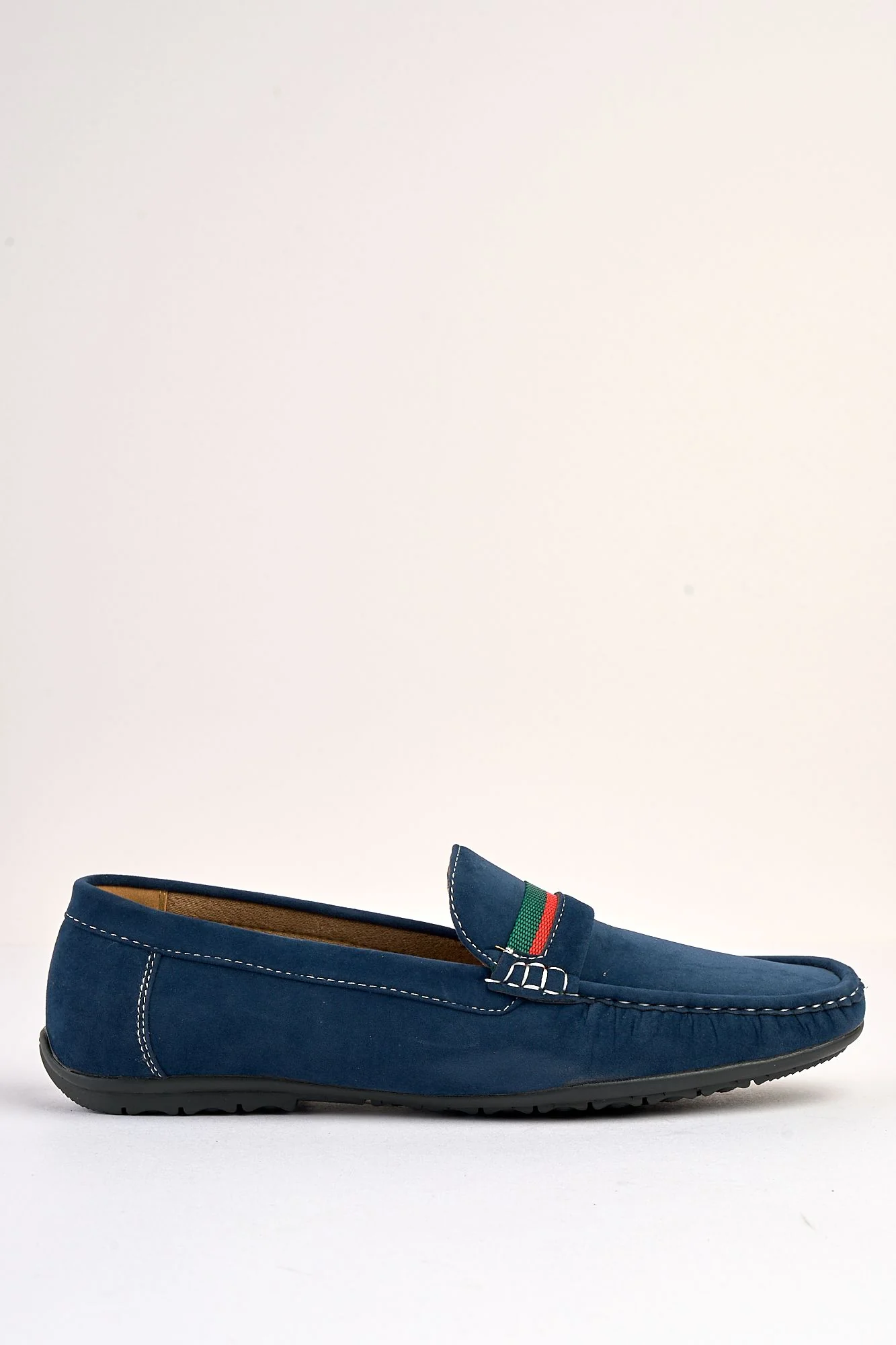 Azzurro Navy Suede Loafers - Image 2