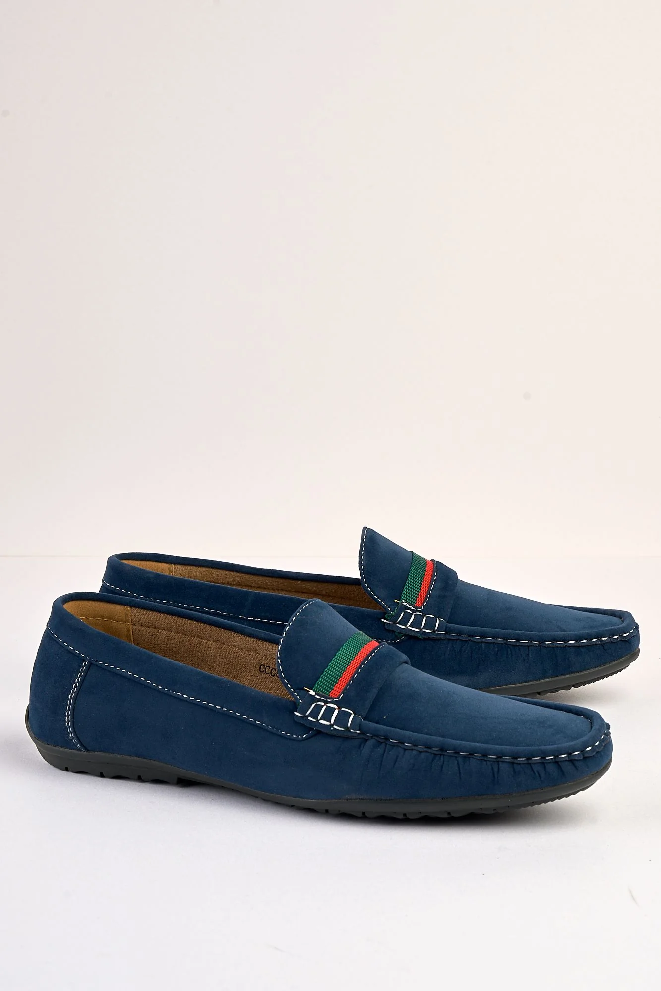 Azzurro Navy Suede Loafers - Image 4