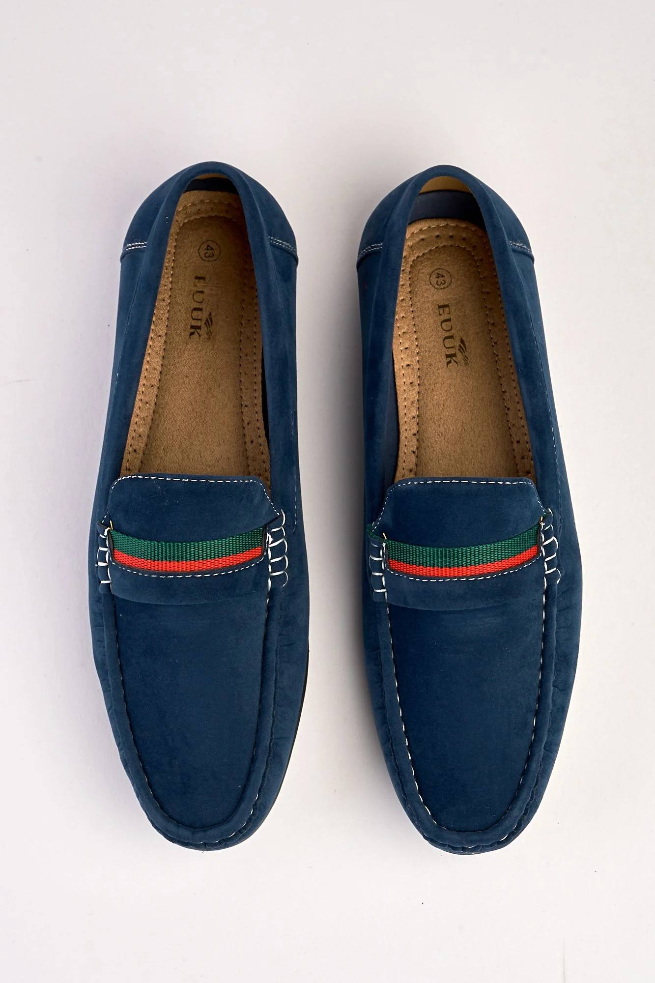 Azzurro Navy Suede Loafers - Image 5