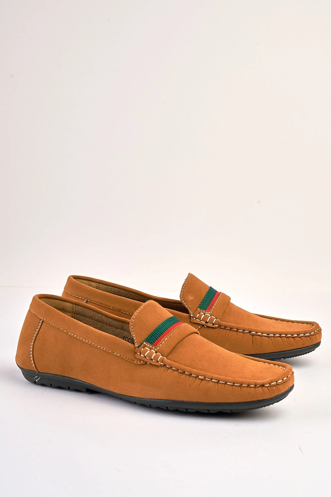 Azzurro Tan Suede Loafers - Image 5