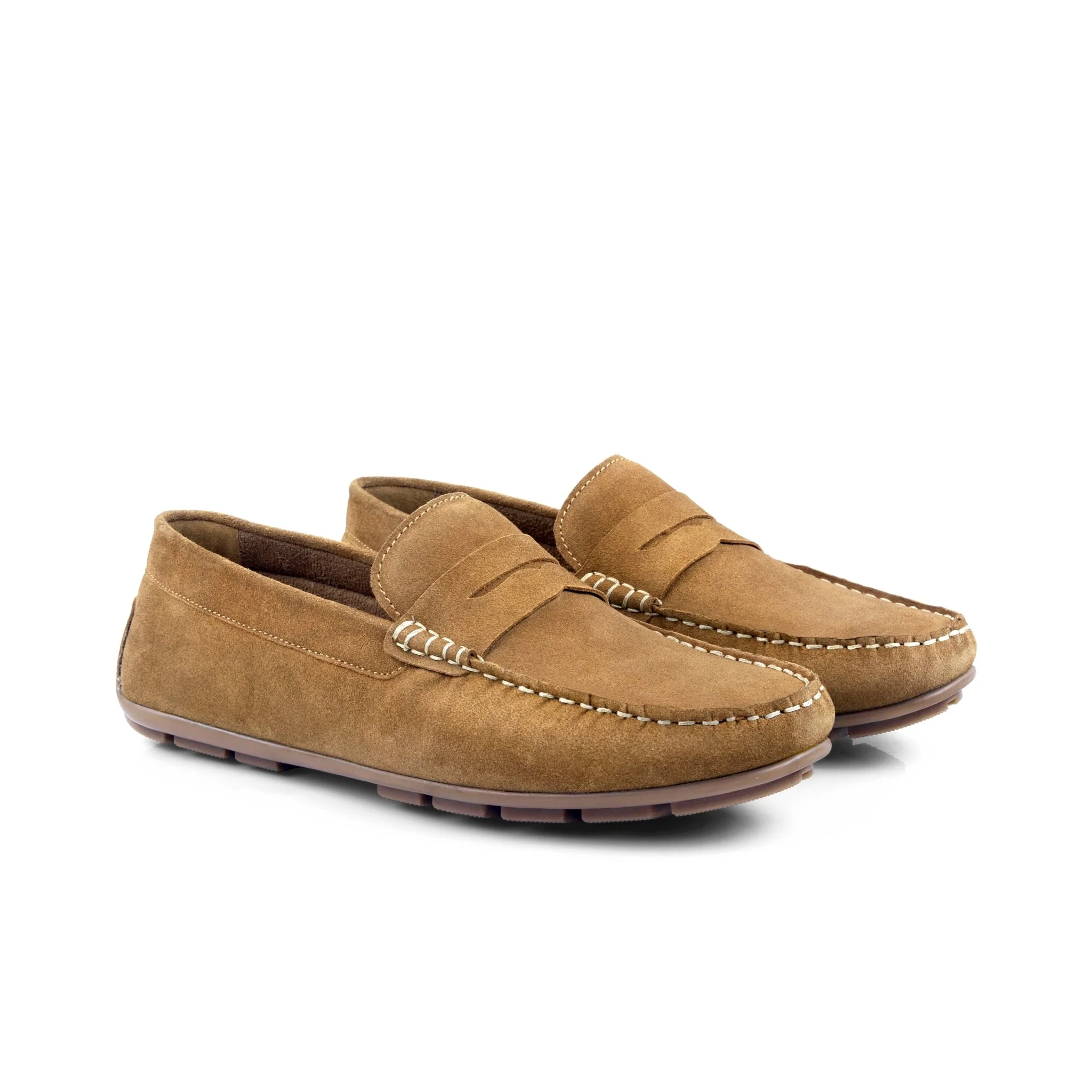 Bari Tan driving loafer