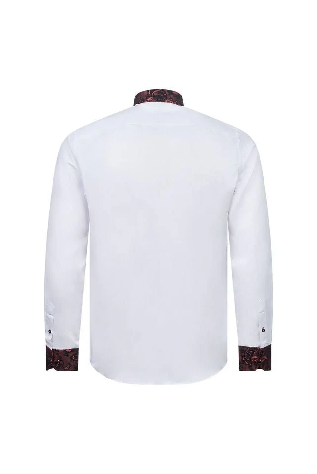 Signature Shirt with Paisley Contrast - Image 3