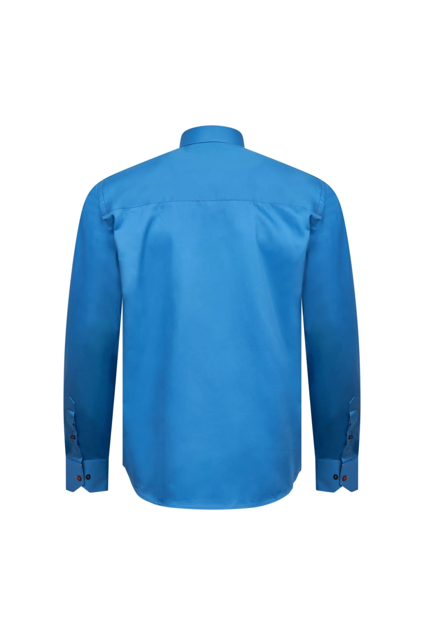 Blue Shirt with Abstract Trim - Image 3