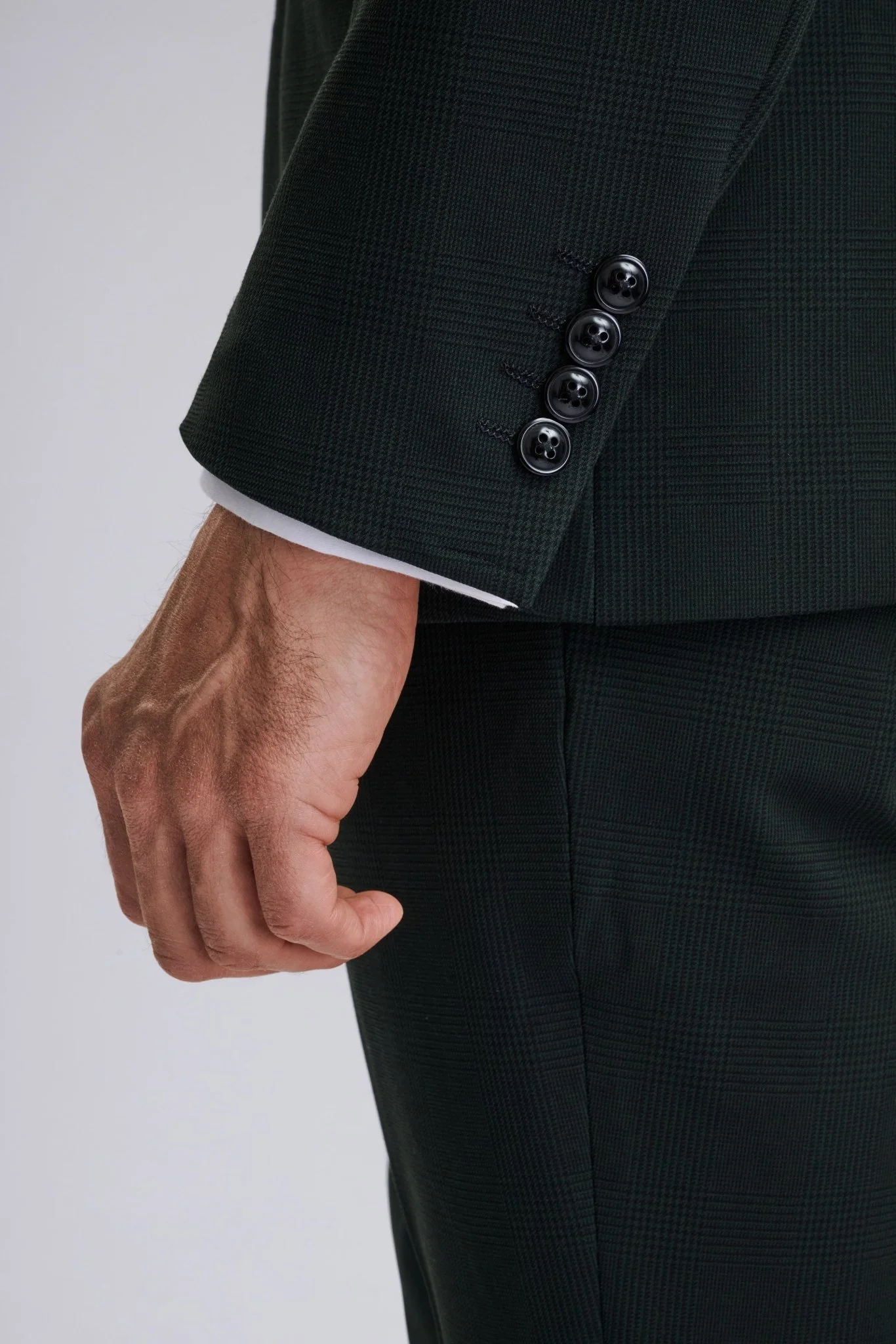 Bromley Olive Green Double Breasted Suit - Image 4