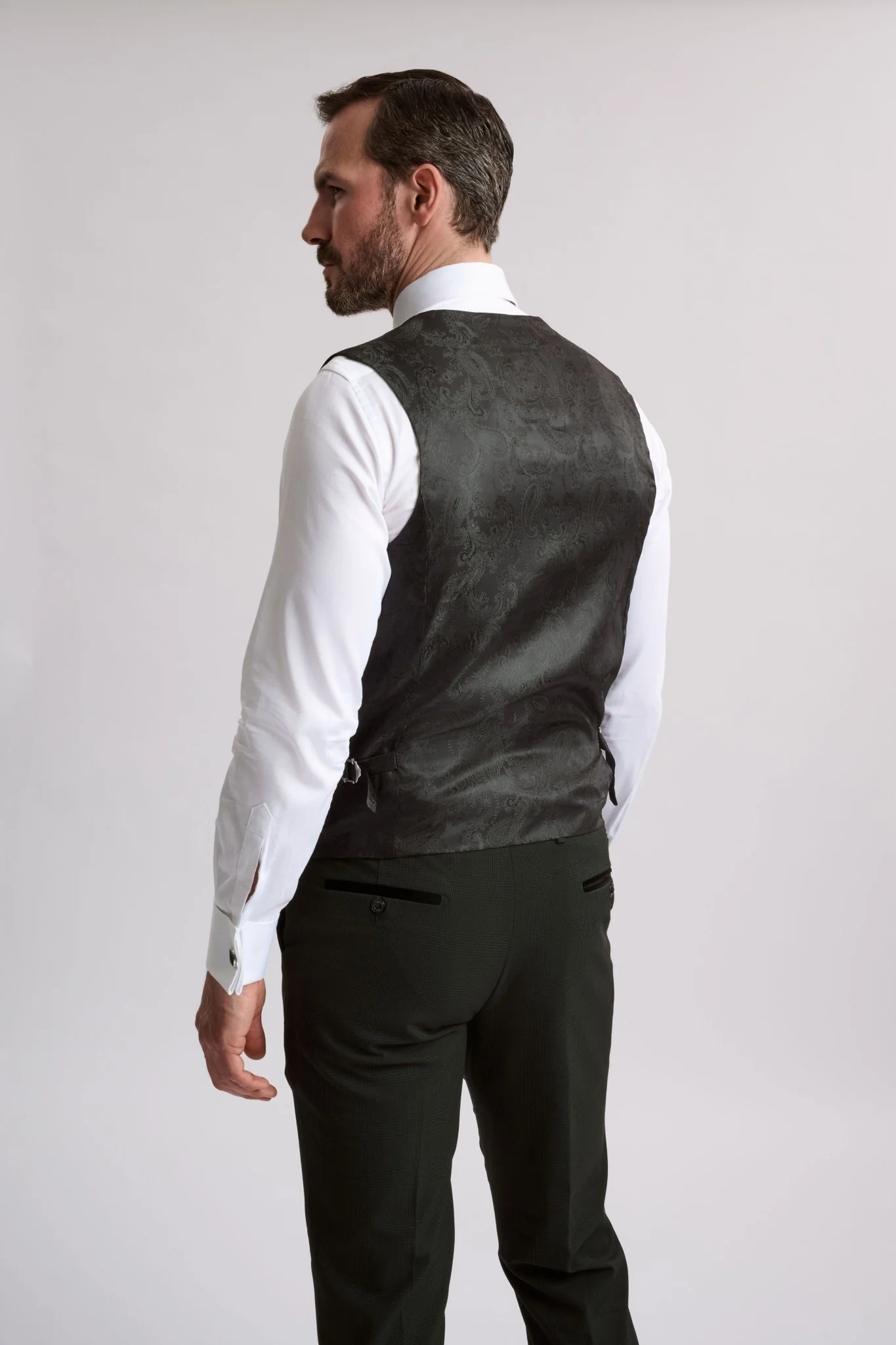 Bromley Olive Waistcoat - Image 2