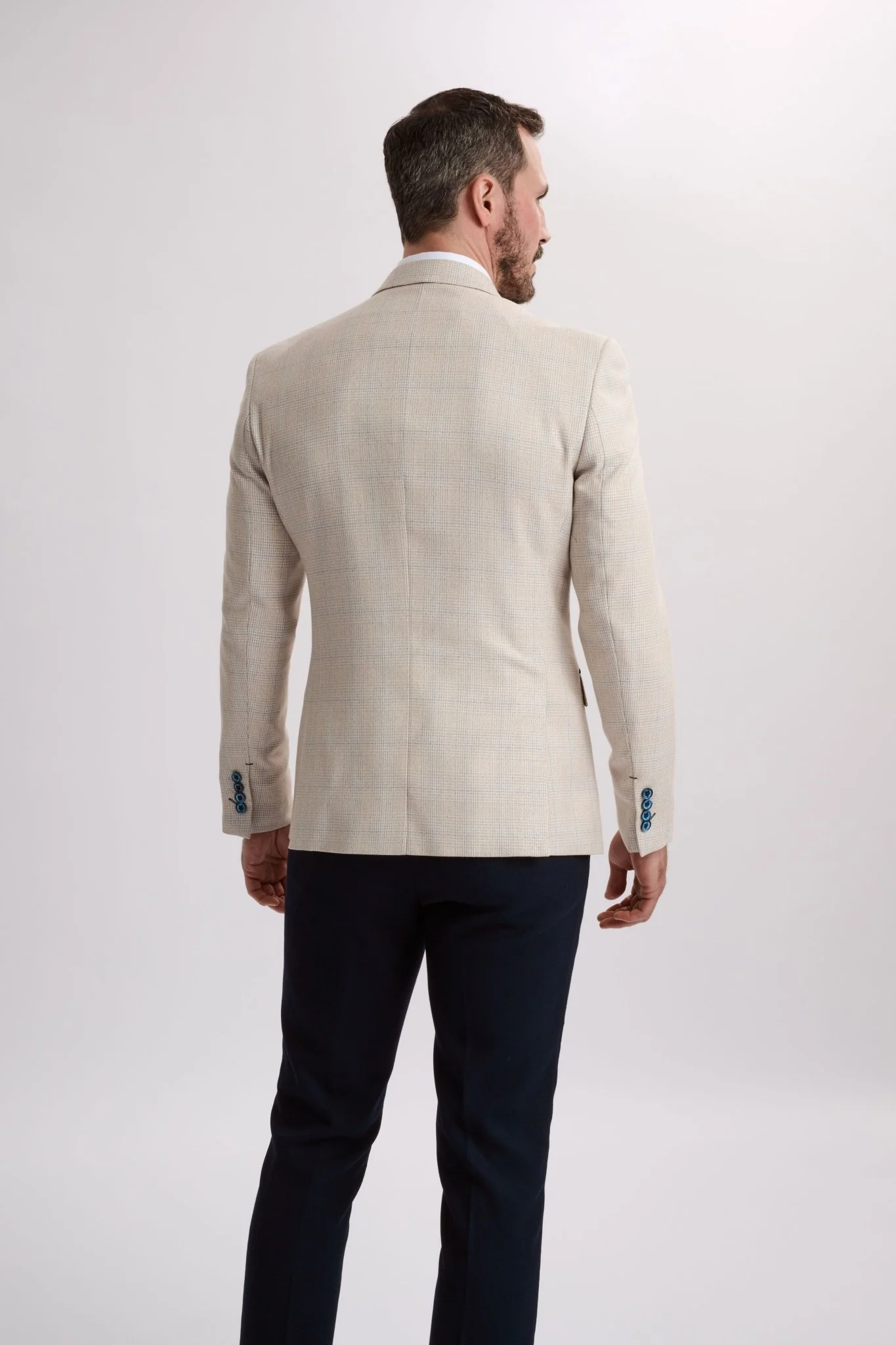 Caridi Beige Double Breasted Blazer - Image 2