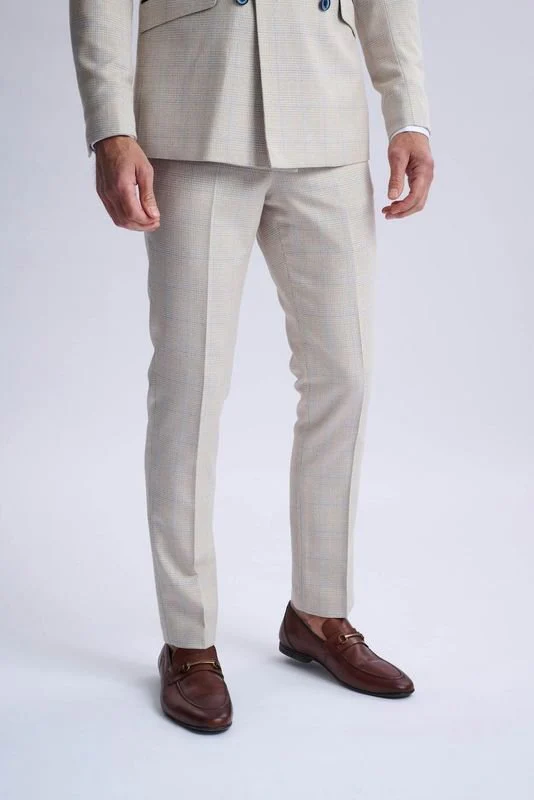 Caridi Beige Double Breasted Two Piece Suit - Image 5