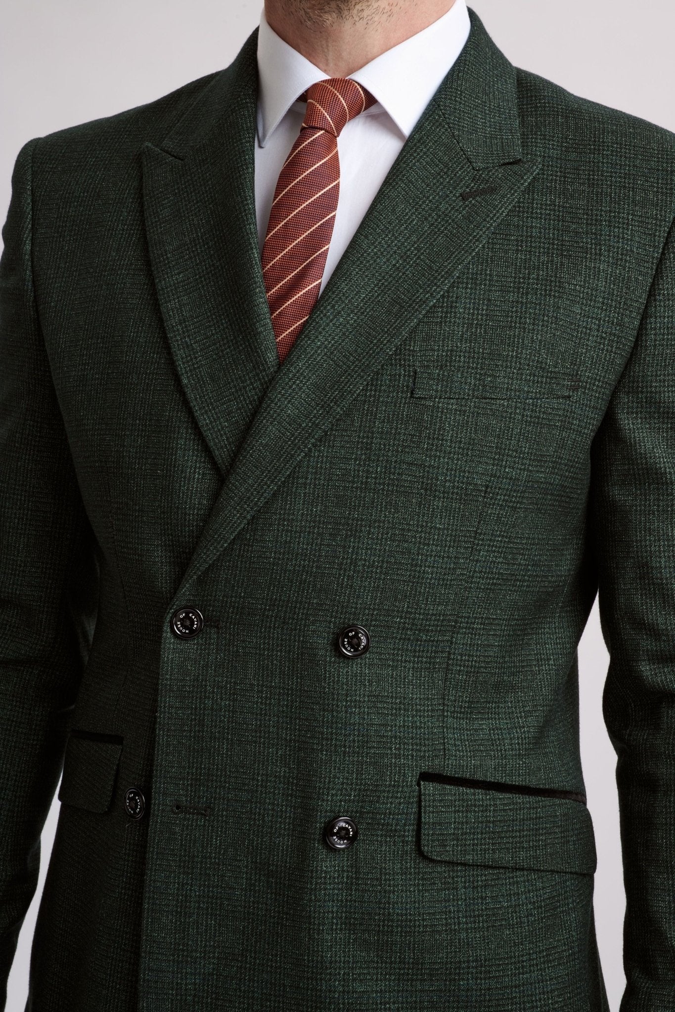 Caridi Olive Double Breasted Blazer - Image 3