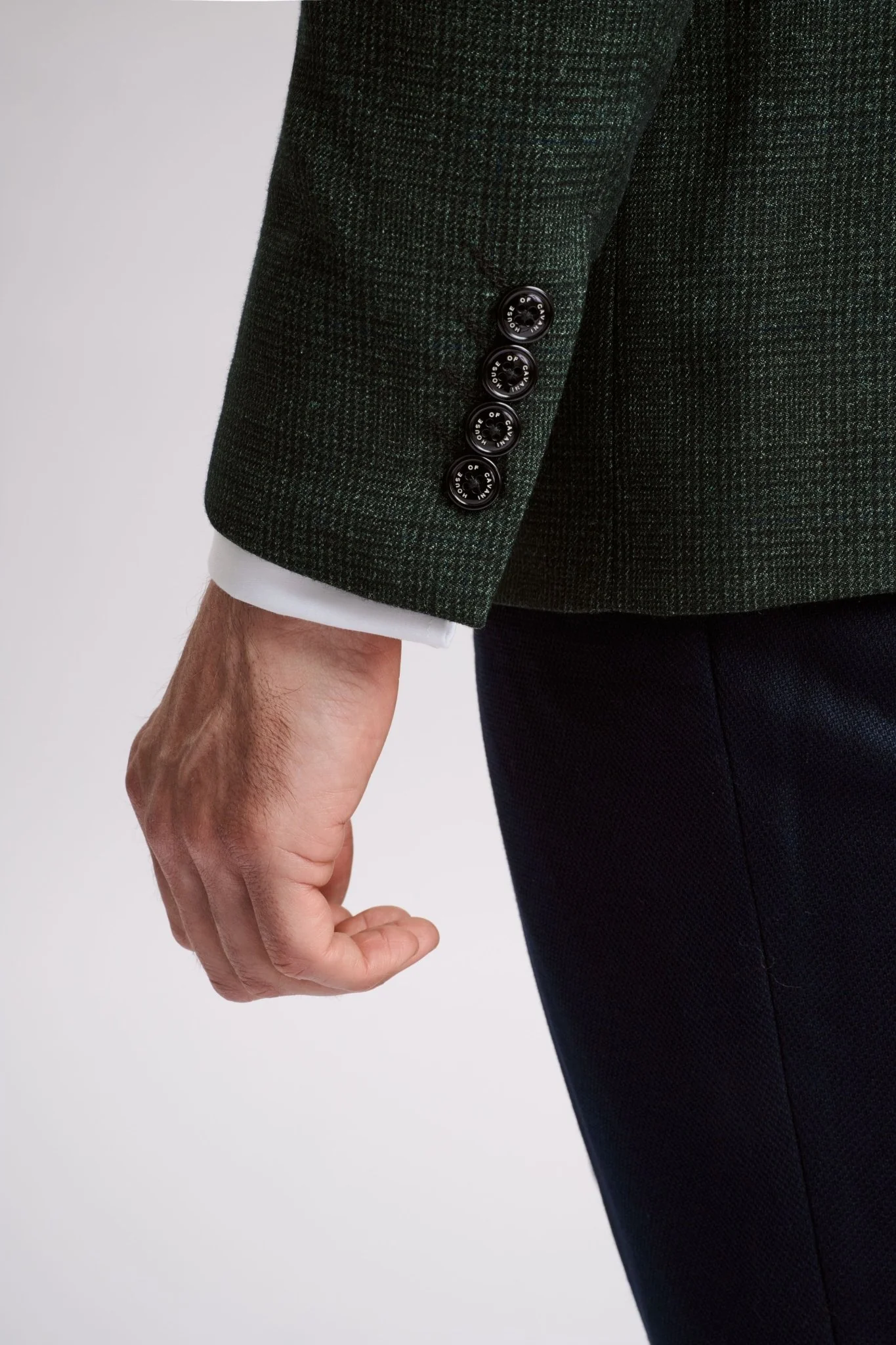 Caridi Olive Double Breasted Blazer - Image 4