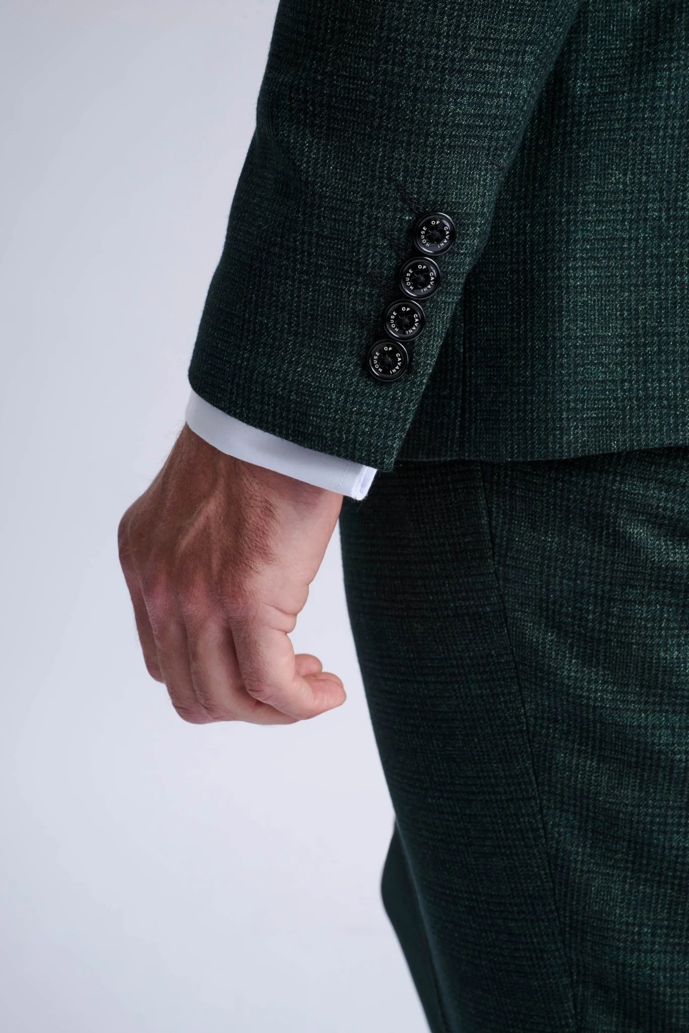 Caridi Olive Double Breasted Two Piece Suit - Image 7