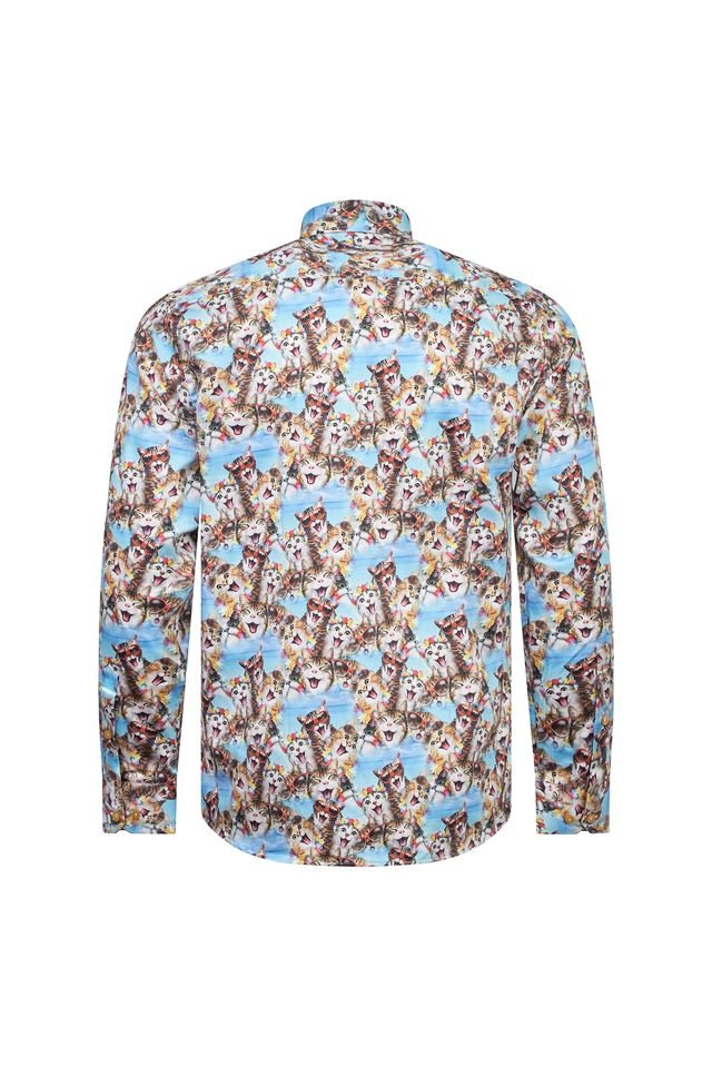Cat Print Shirt - Image 3