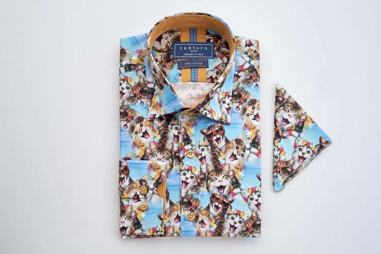 Cat Print Shirt - Image 4
