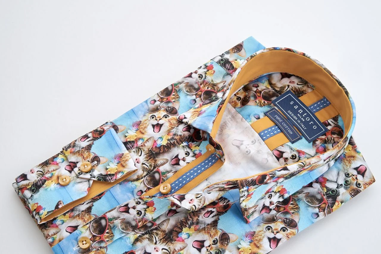 Cat Print Shirt - Image 5