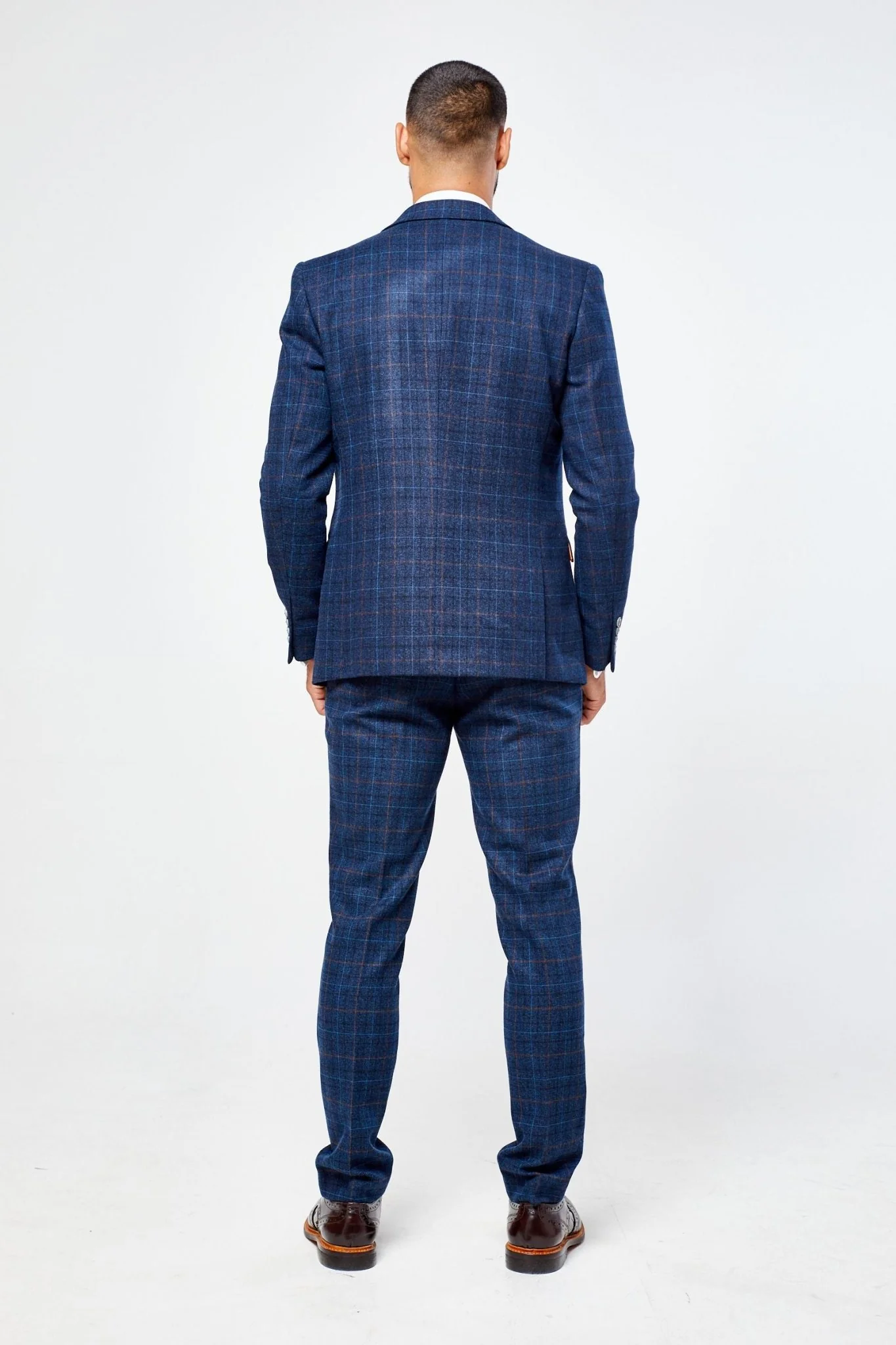 Cody Blue Check Three Piece suit - Image 3