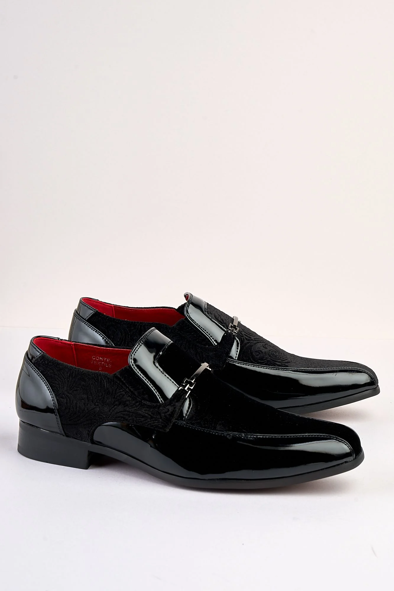 Conte Pattern Black Shoe - Image 4