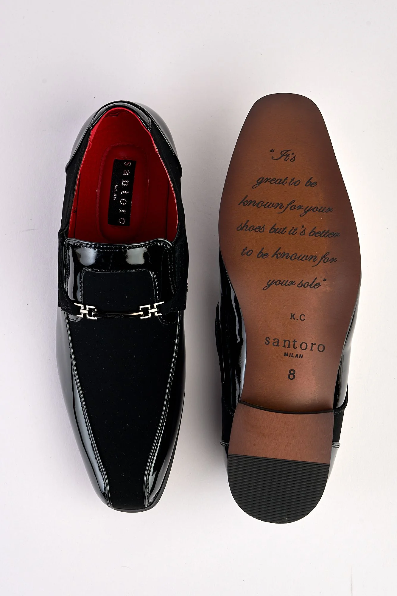 Conte Plain Black Shoe - Image 3