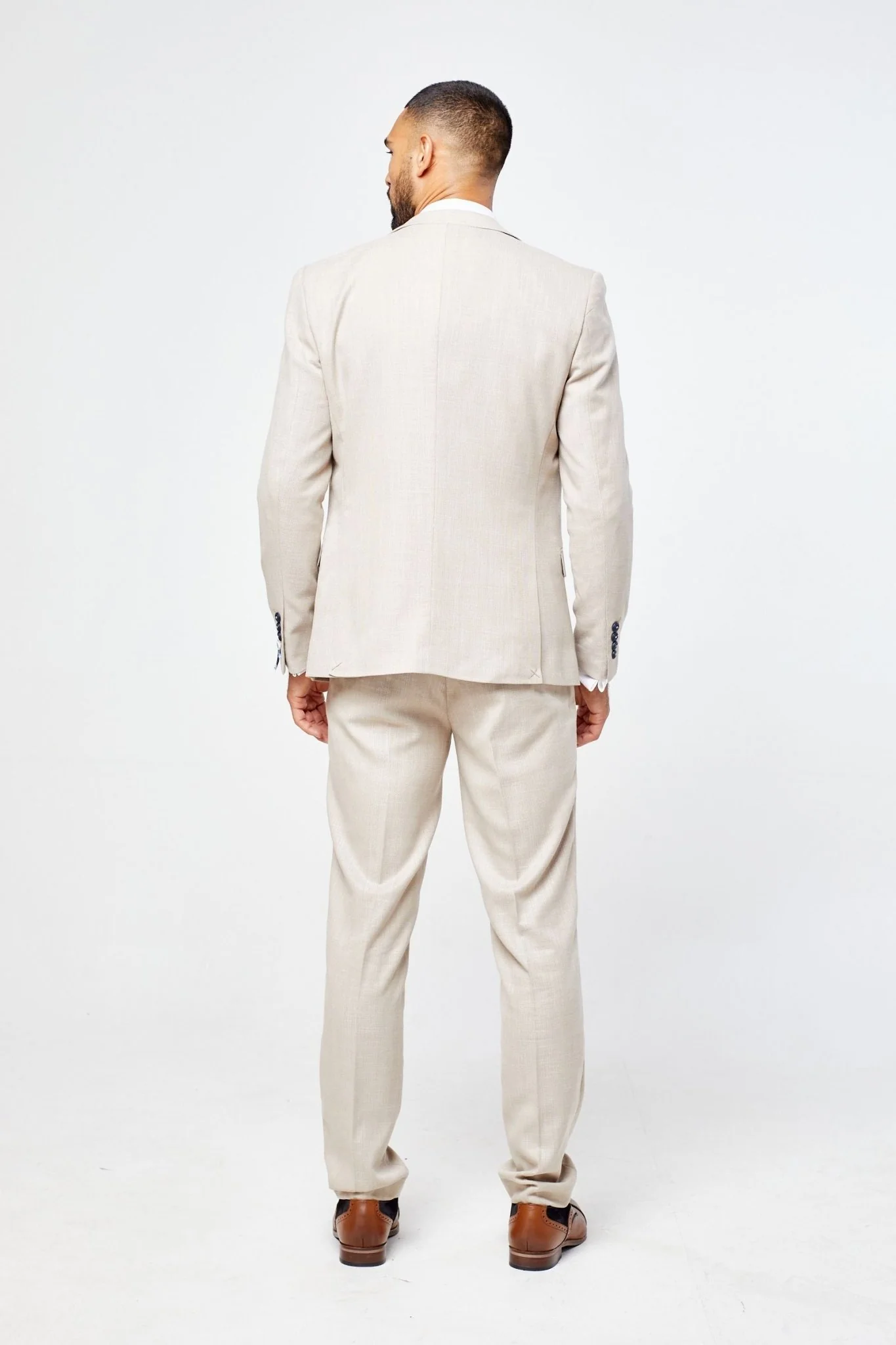 Miami Beige Three Piece Suit - Image 3