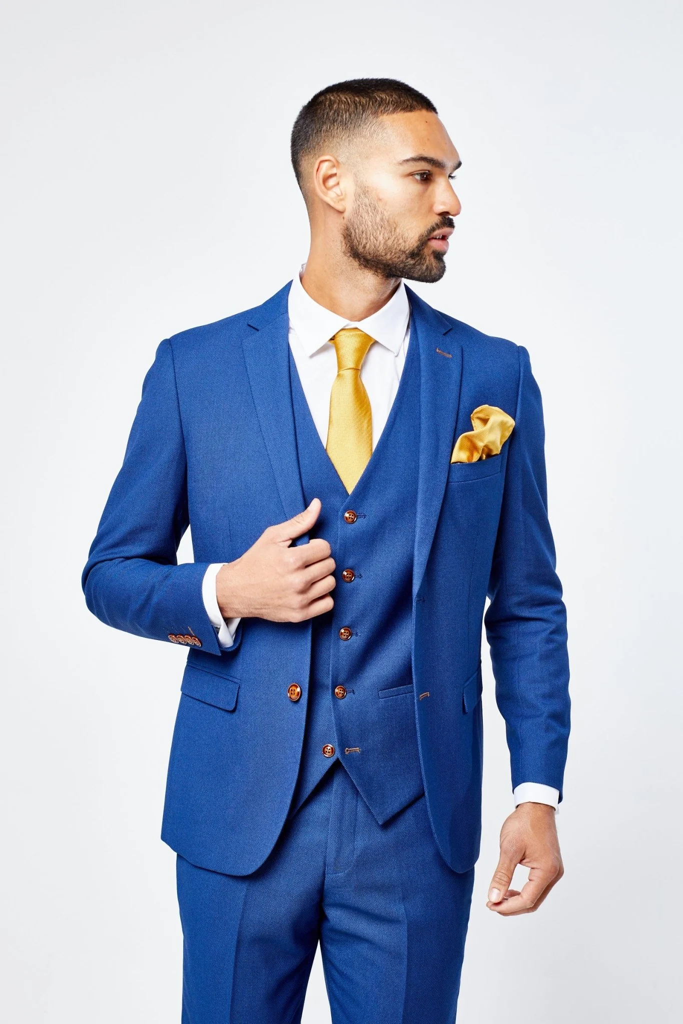 Mayfair Blue Three Piece Suit - Image 4
