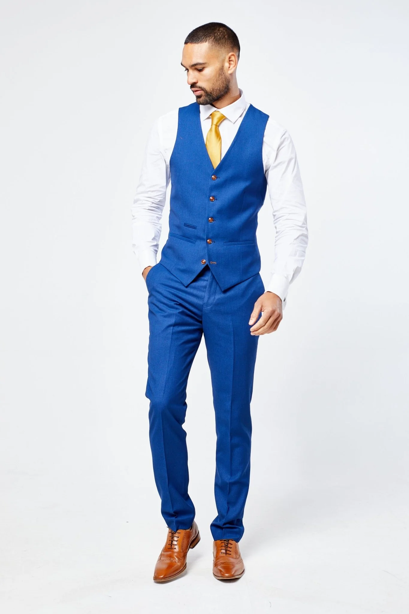 Mayfair Blue Three Piece Suit - Image 9