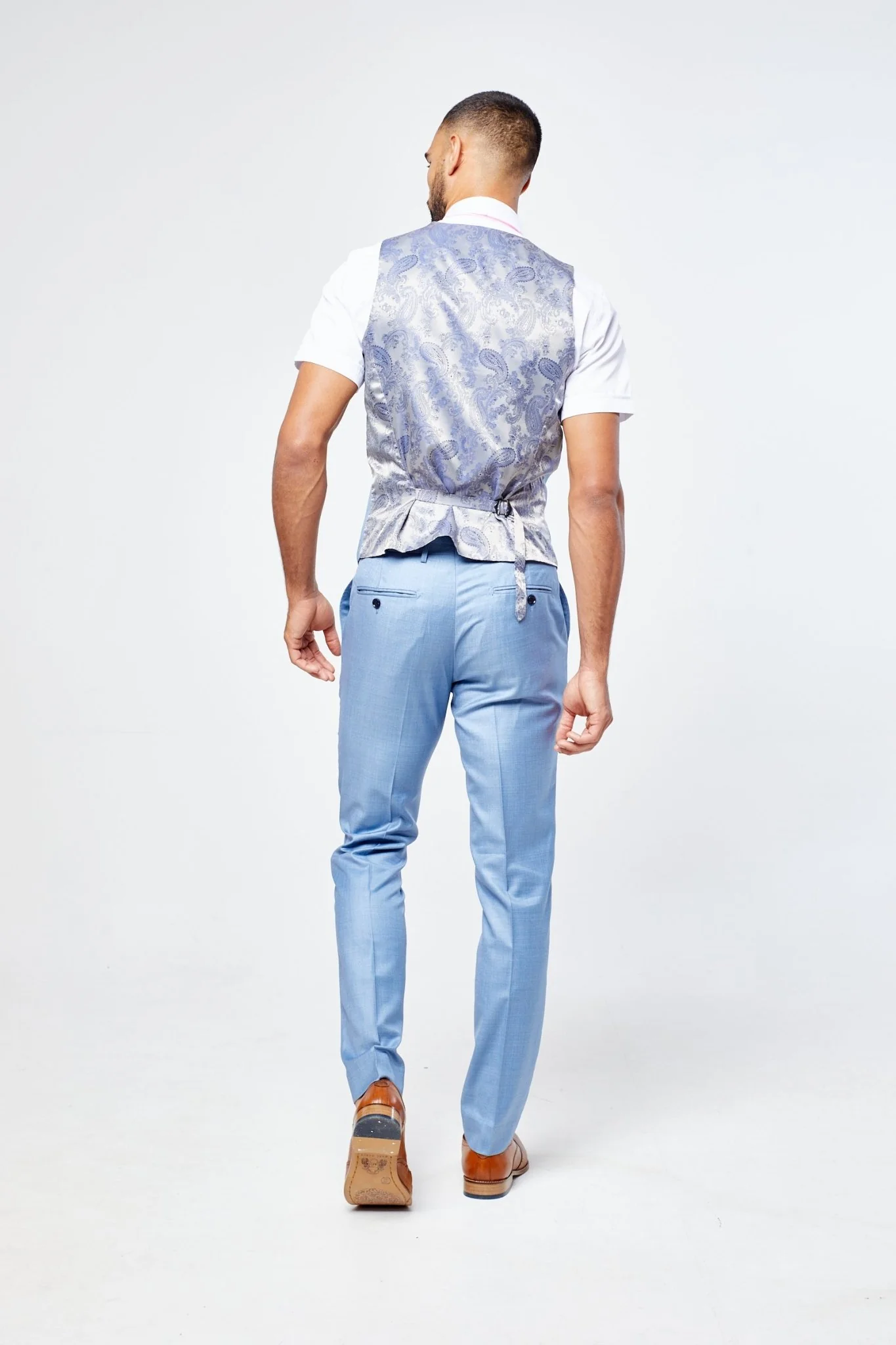 Charles Blue Three Piece Suit - Image 6