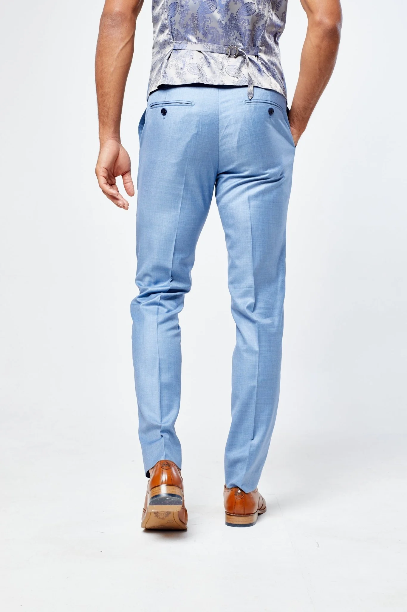 Charles Blue Three Piece Suit - Image 8