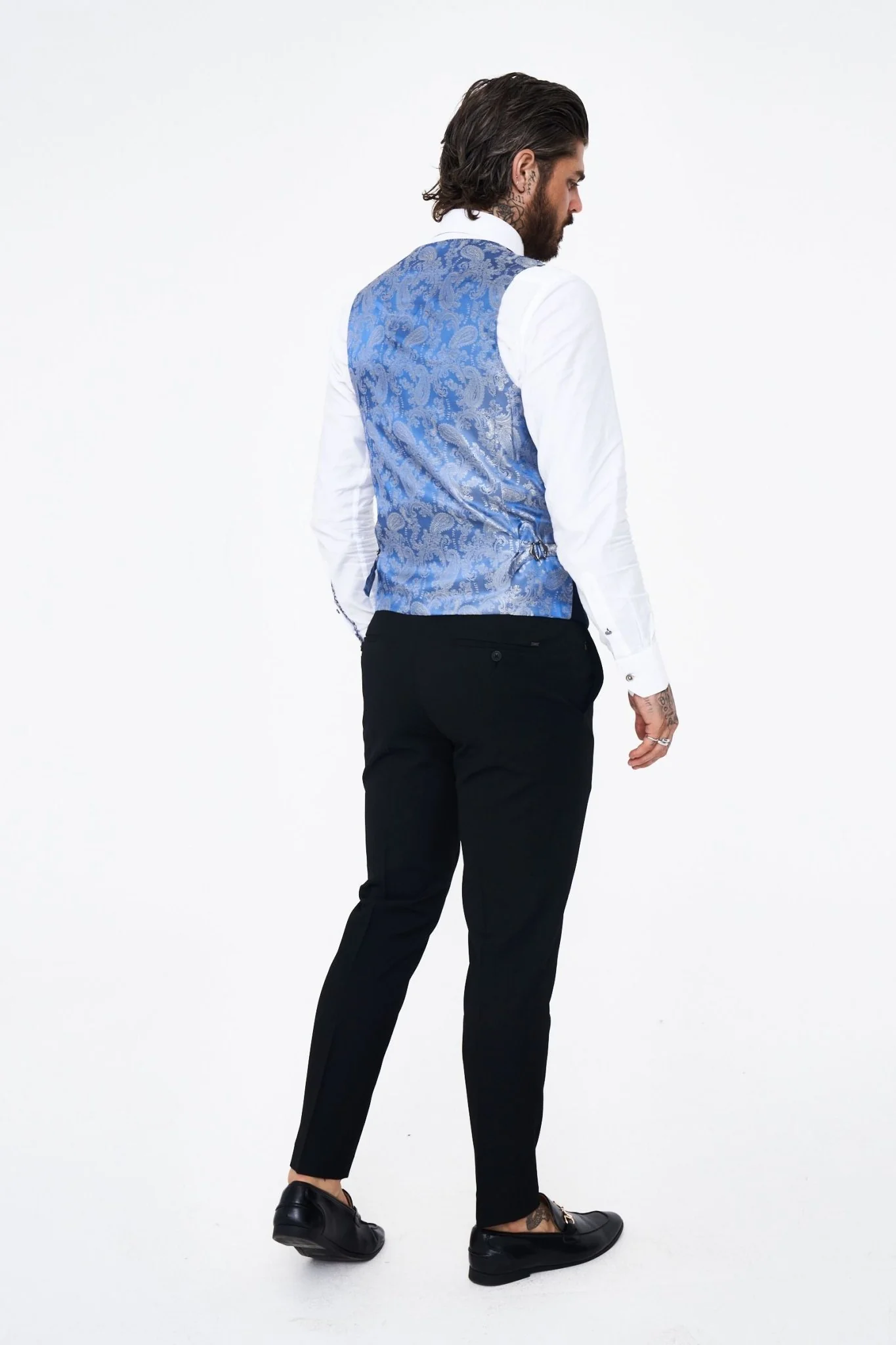 Kelvin - Navy Single Breasted Waistcoat - Image 3