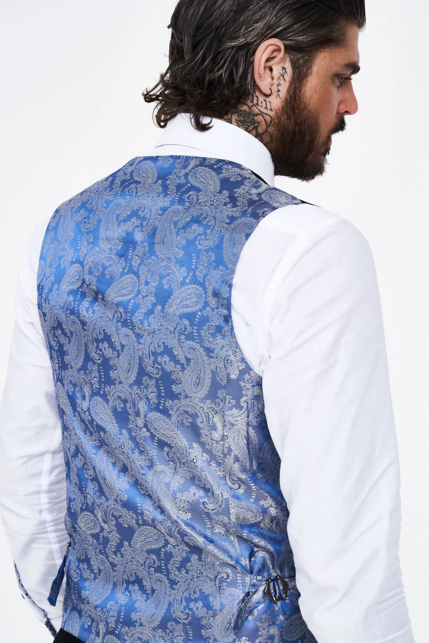 Kelvin - Navy Single Breasted Waistcoat - Image 4
