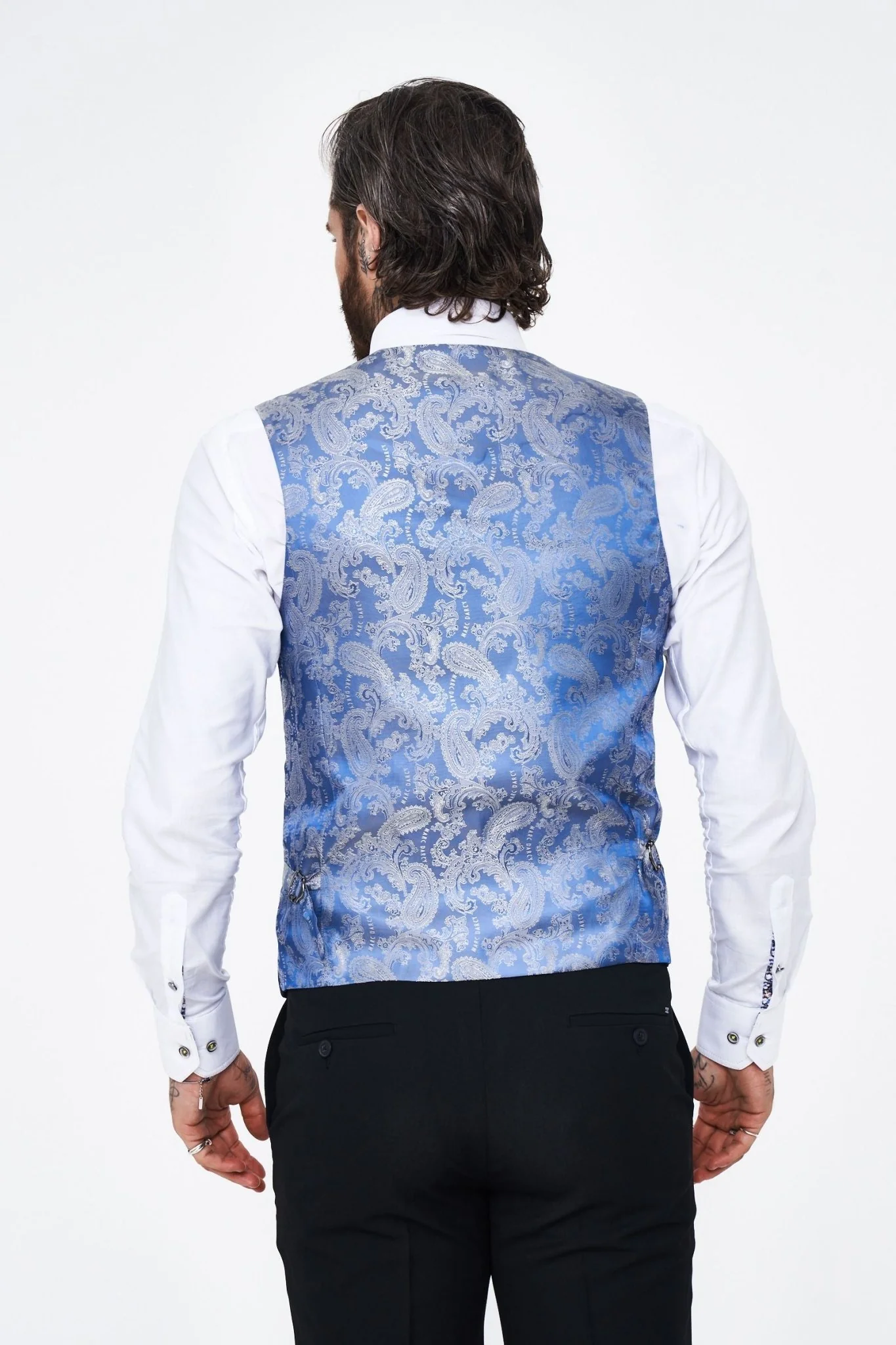 Kelvin - Navy Single Breasted Waistcoat - Image 5