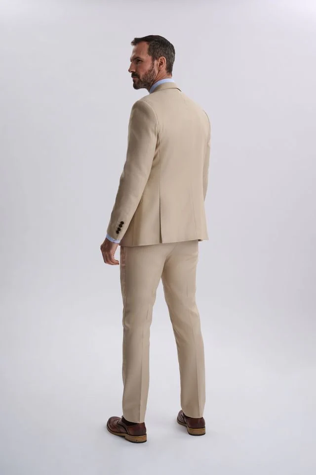 Diaz Beige Three Piece Suit - Image 11