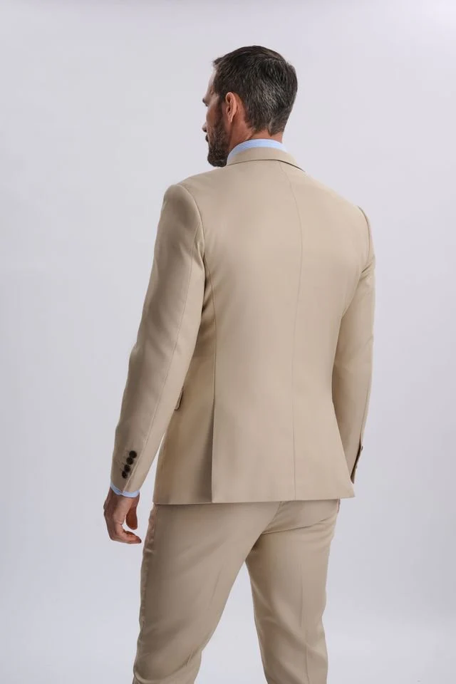 Diaz Beige Three Piece Suit - Image 9