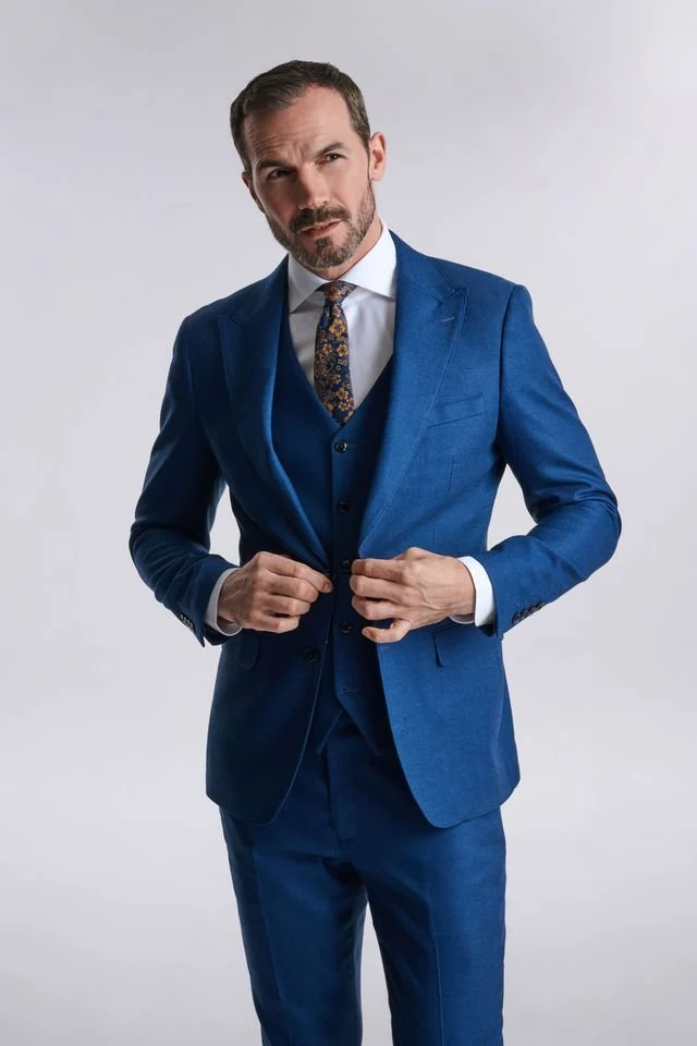 Diaz Blue Three Piece Suit - Image 10