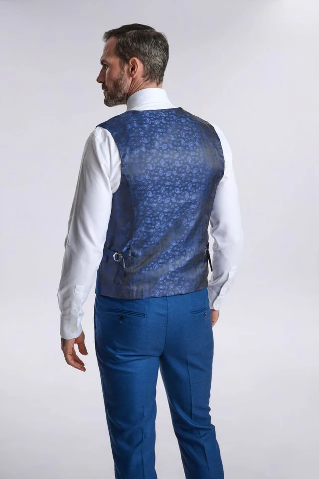 Diaz Blue Three Piece Suit - Image 3