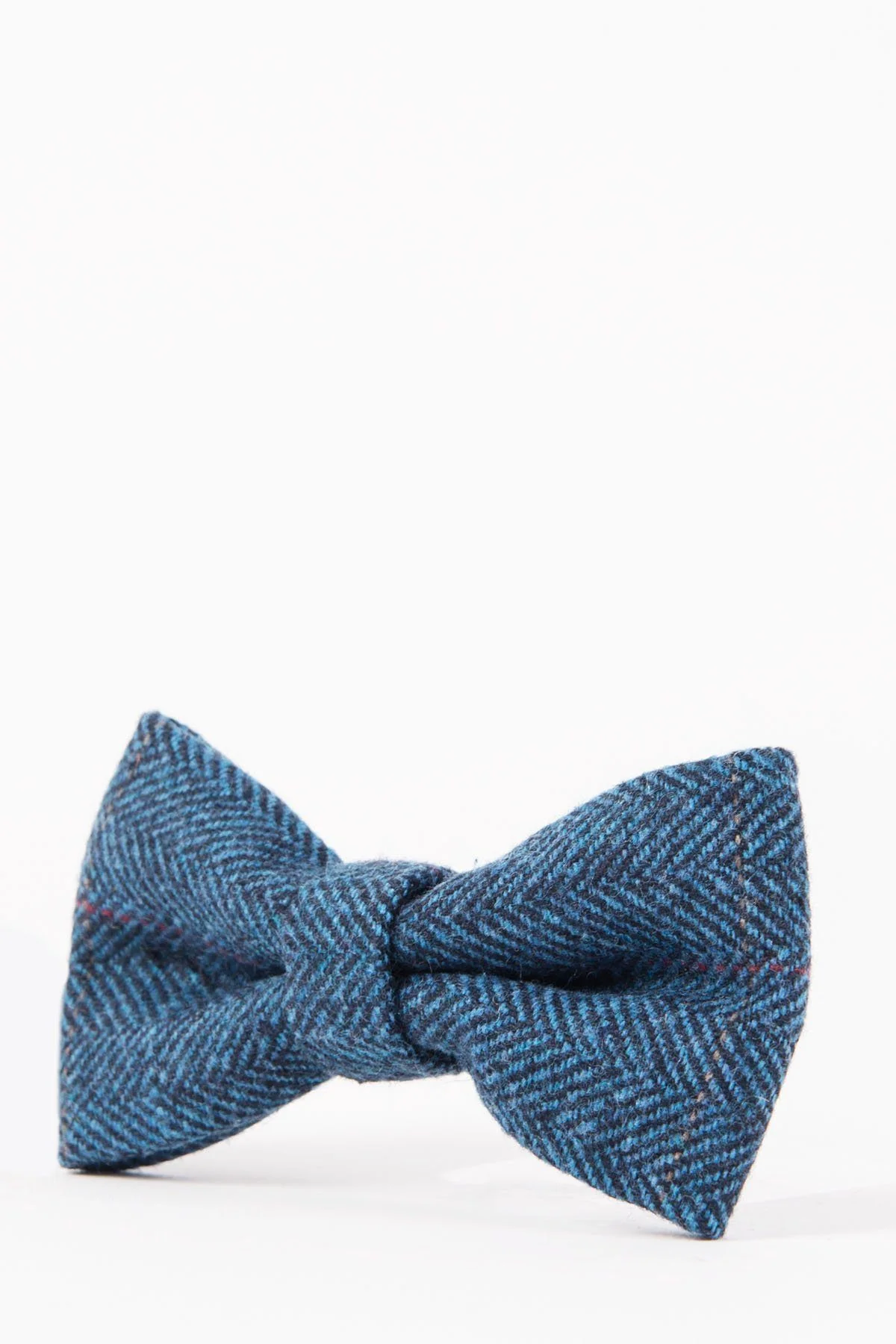 Dion blue Tweed bow tie - Image 2
