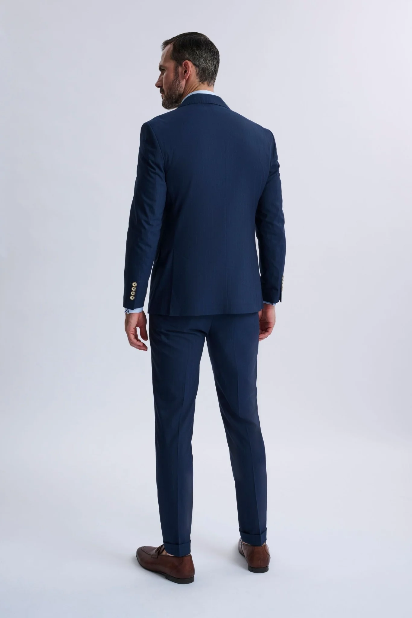 Fabrizio Navy Pinstripe Double-Breasted Suit - Image 2