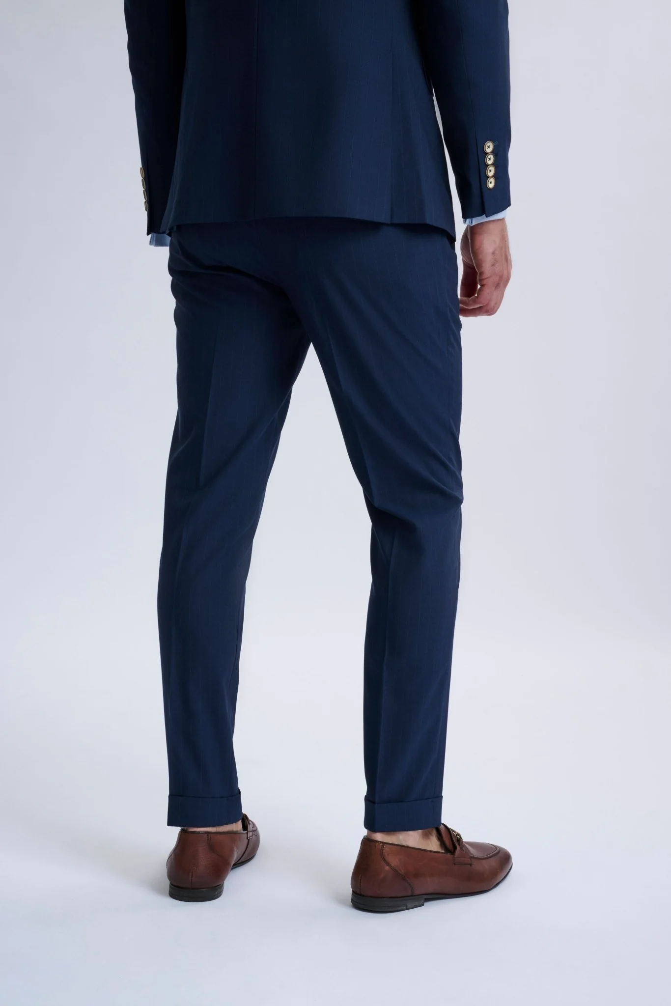 Fabrizio Navy Pinstripe Double-Breasted Suit - Image 6