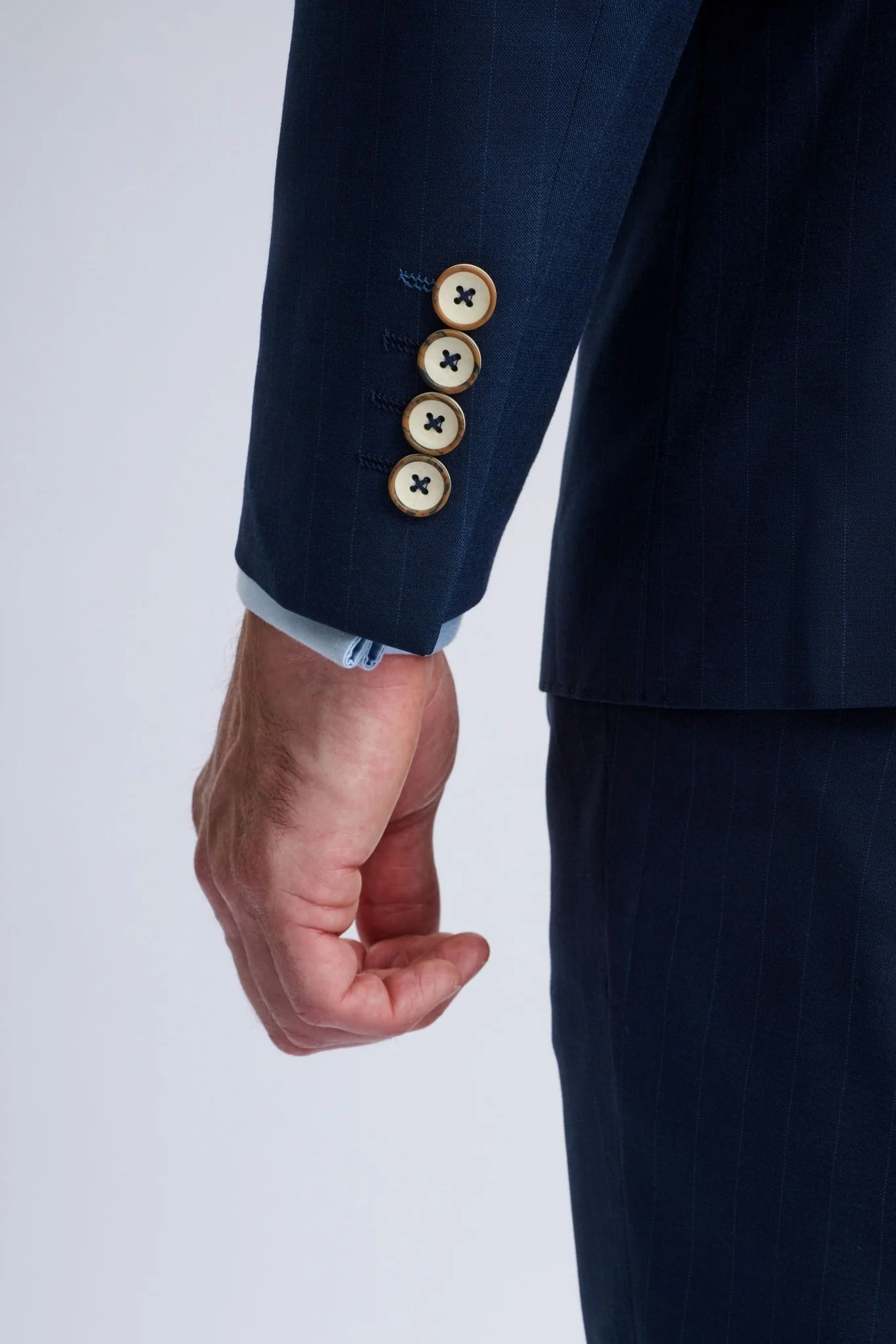 Fabrizio Navy Pinstripe Double-Breasted Suit - Image 7