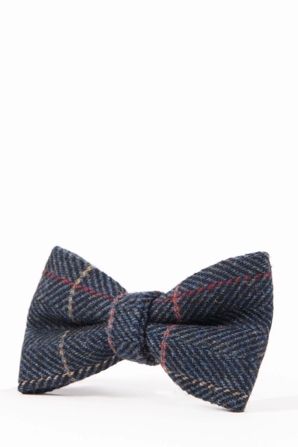 Eton blue tweed bow tie - Image 2