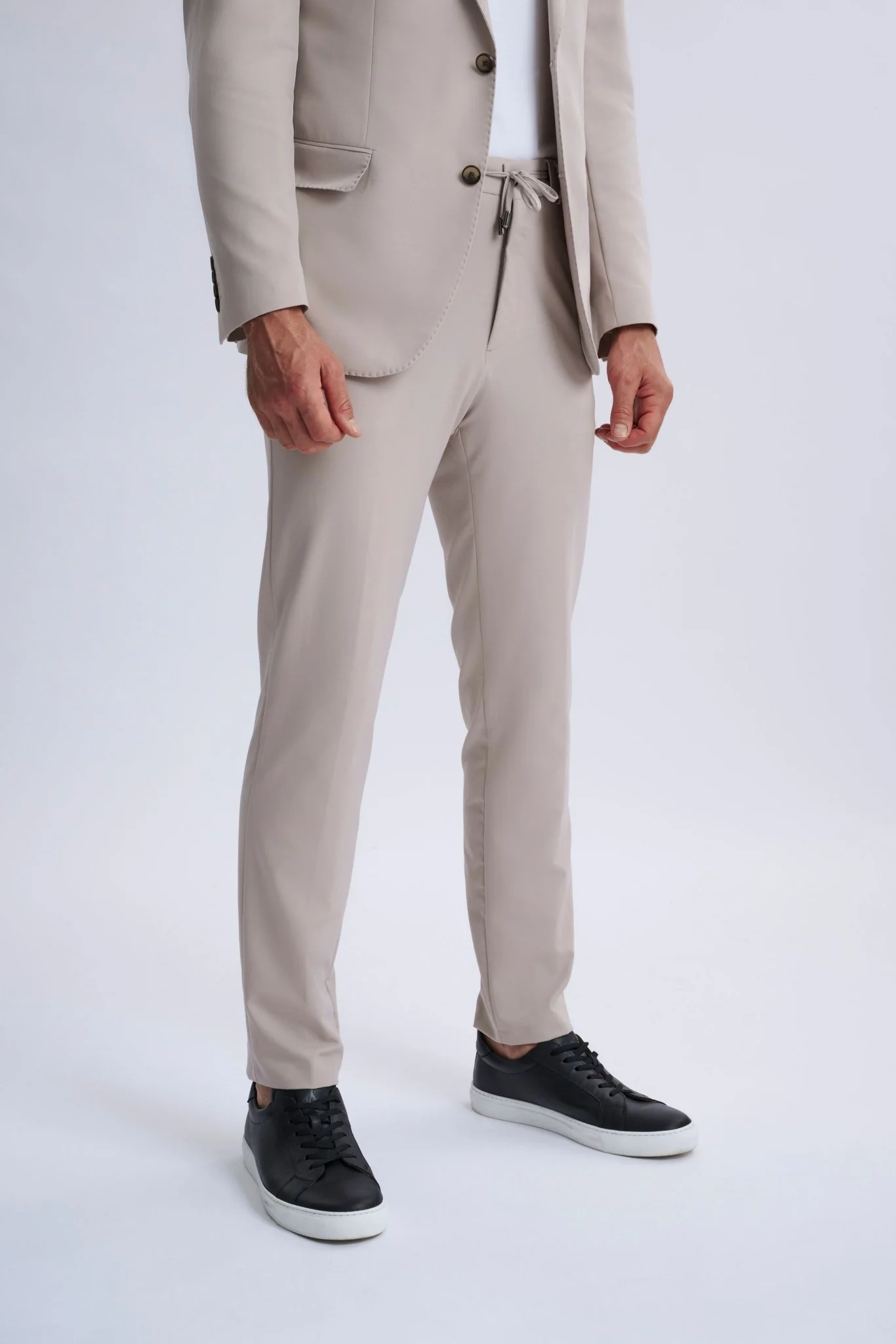 Ettore Smart Casual Suit Beige - Image 4